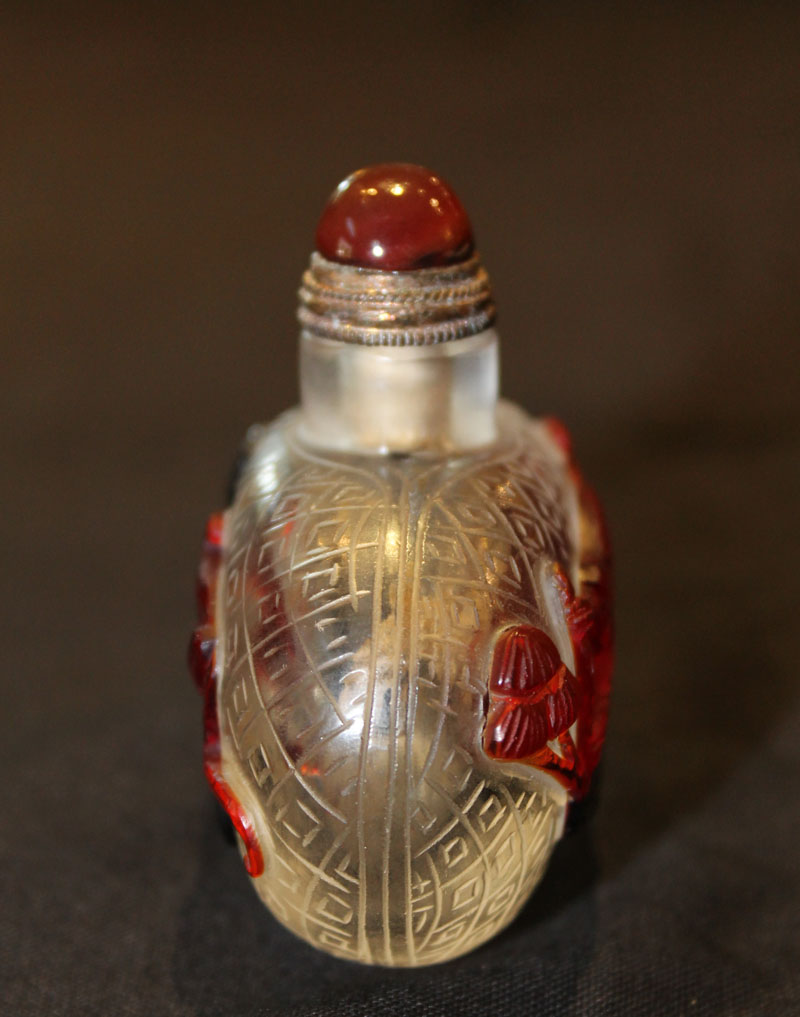 Real Rare Antiques Snuff Bottle 2 Color Glass