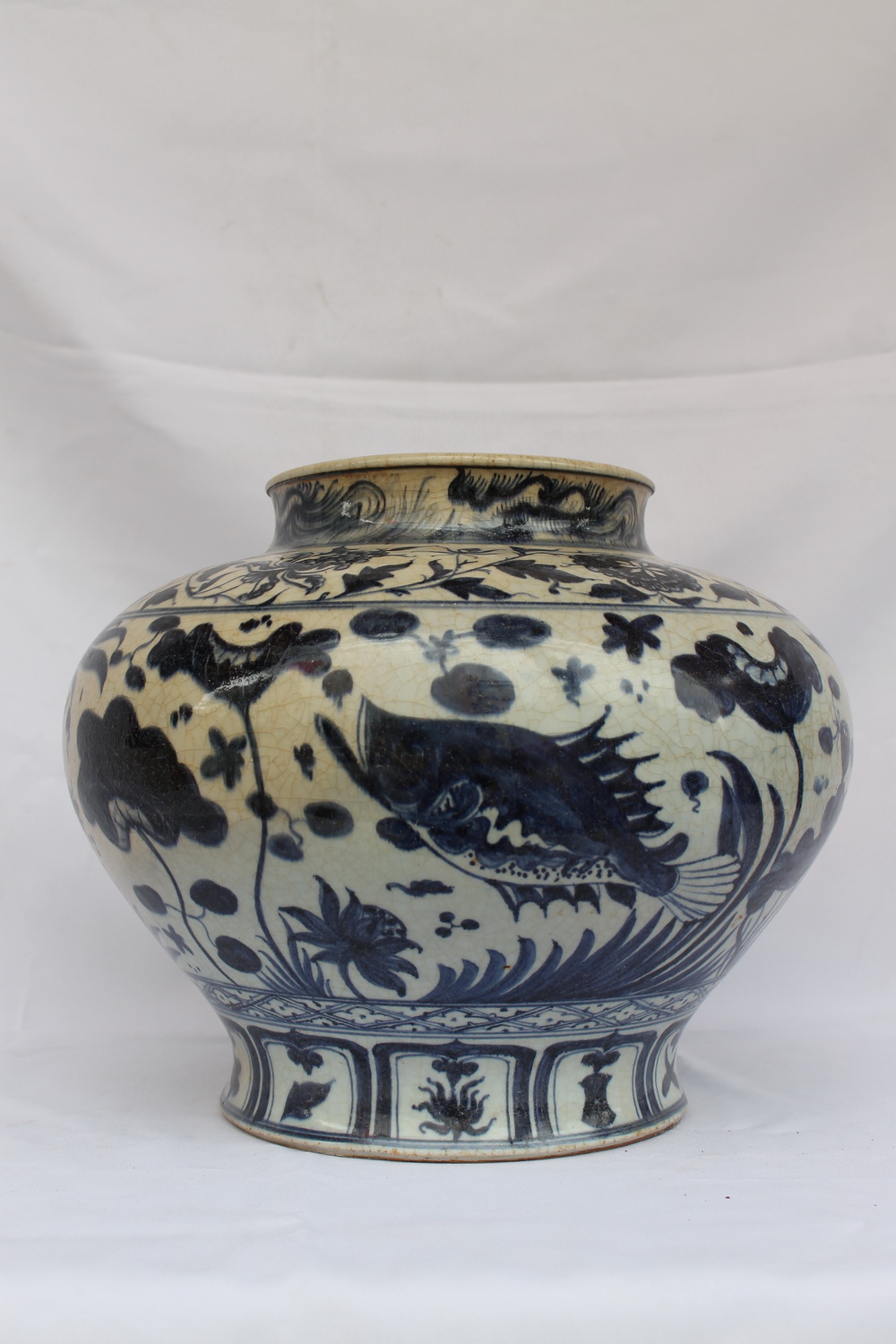 Ming Dynasty Vase Chinese Antiques Blue and White Porcelain Real Rare